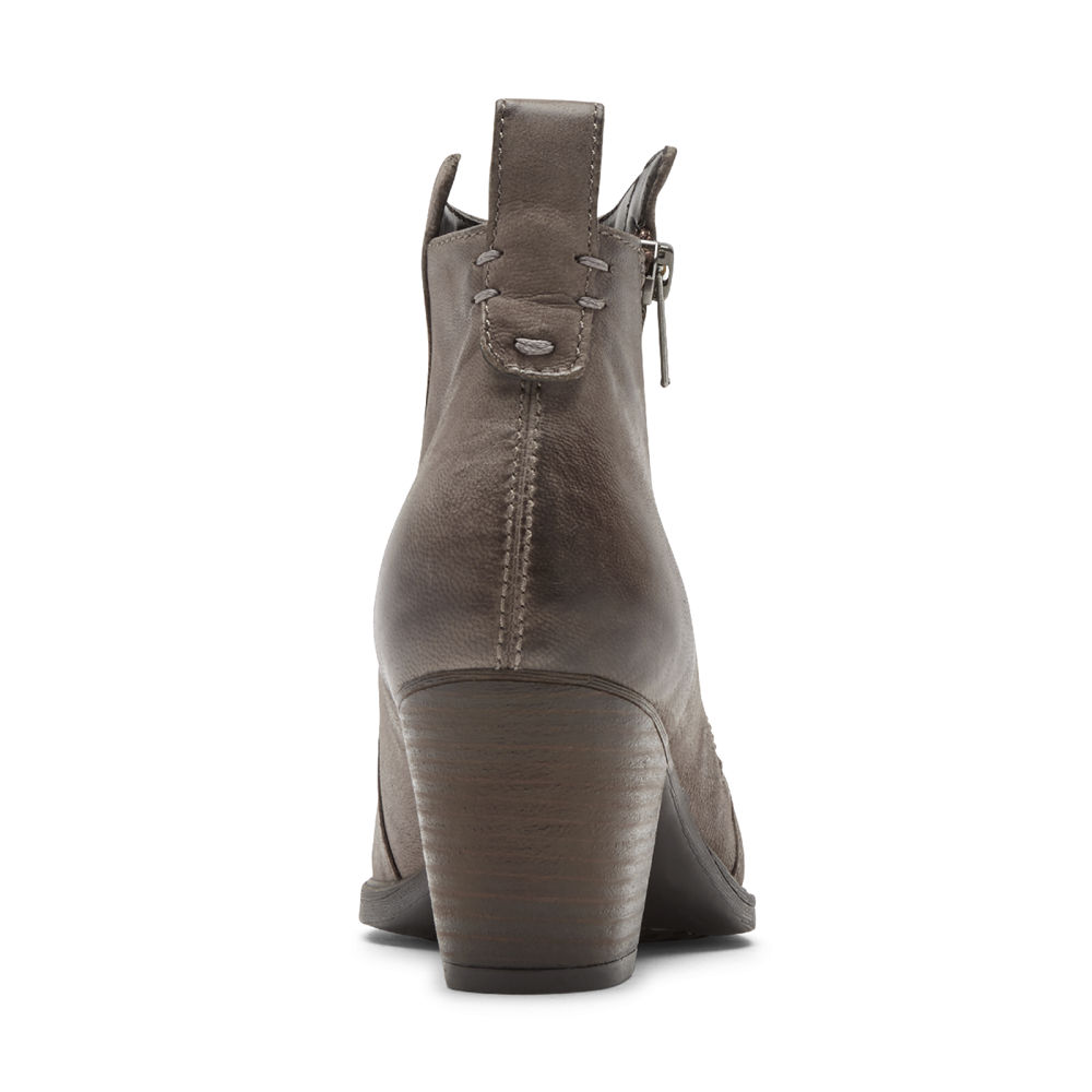 Rockport Kängor Dam Grå - Maddie Ankle Zip - OIMUP4287